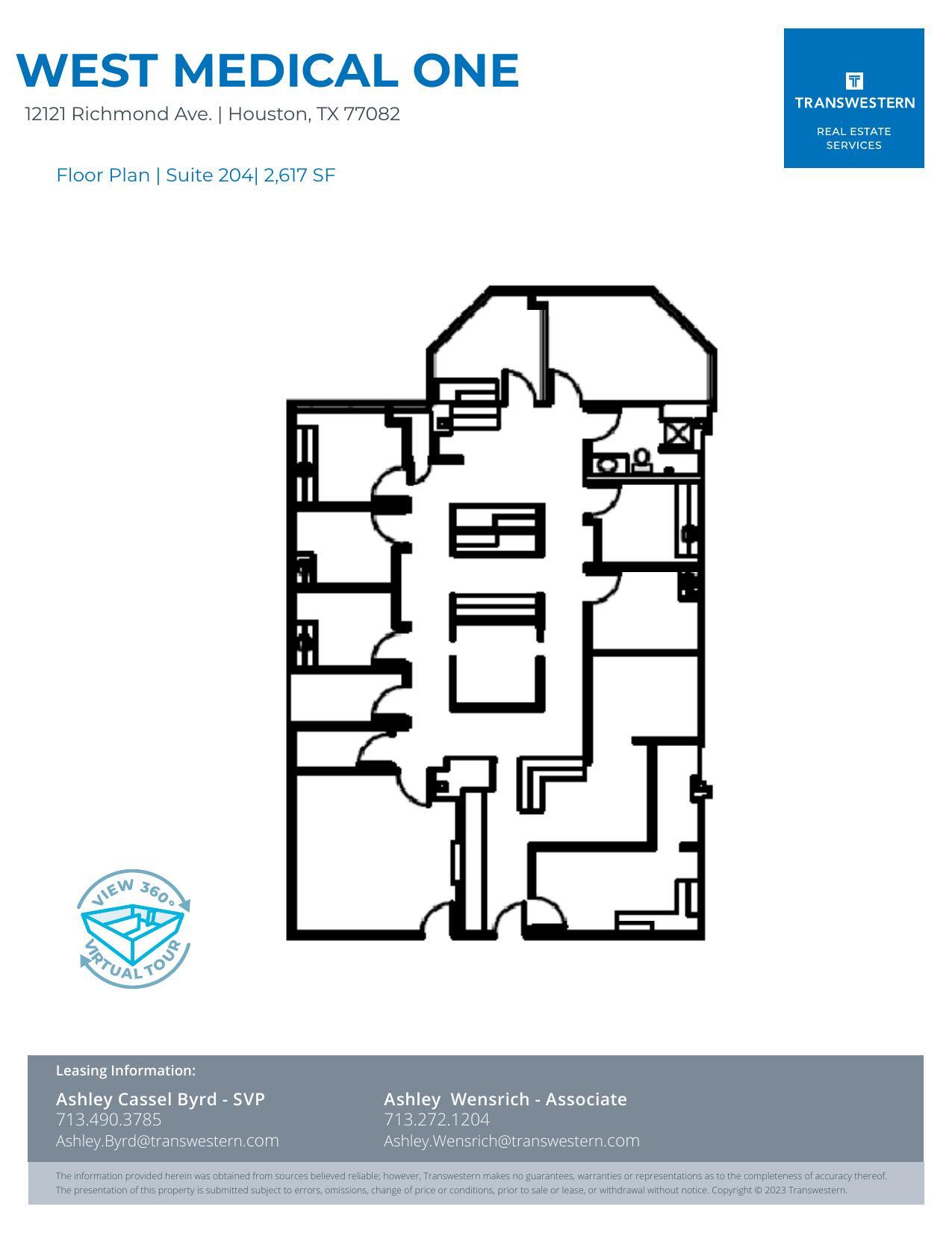 12121 Richmond Ave, Houston, TX à louer Plan d’étage– Image 1 sur 2