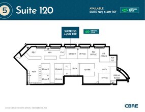 2865 Siena Heights Dr, Henderson, NV à louer Plan d’étage– Image 1 sur 1