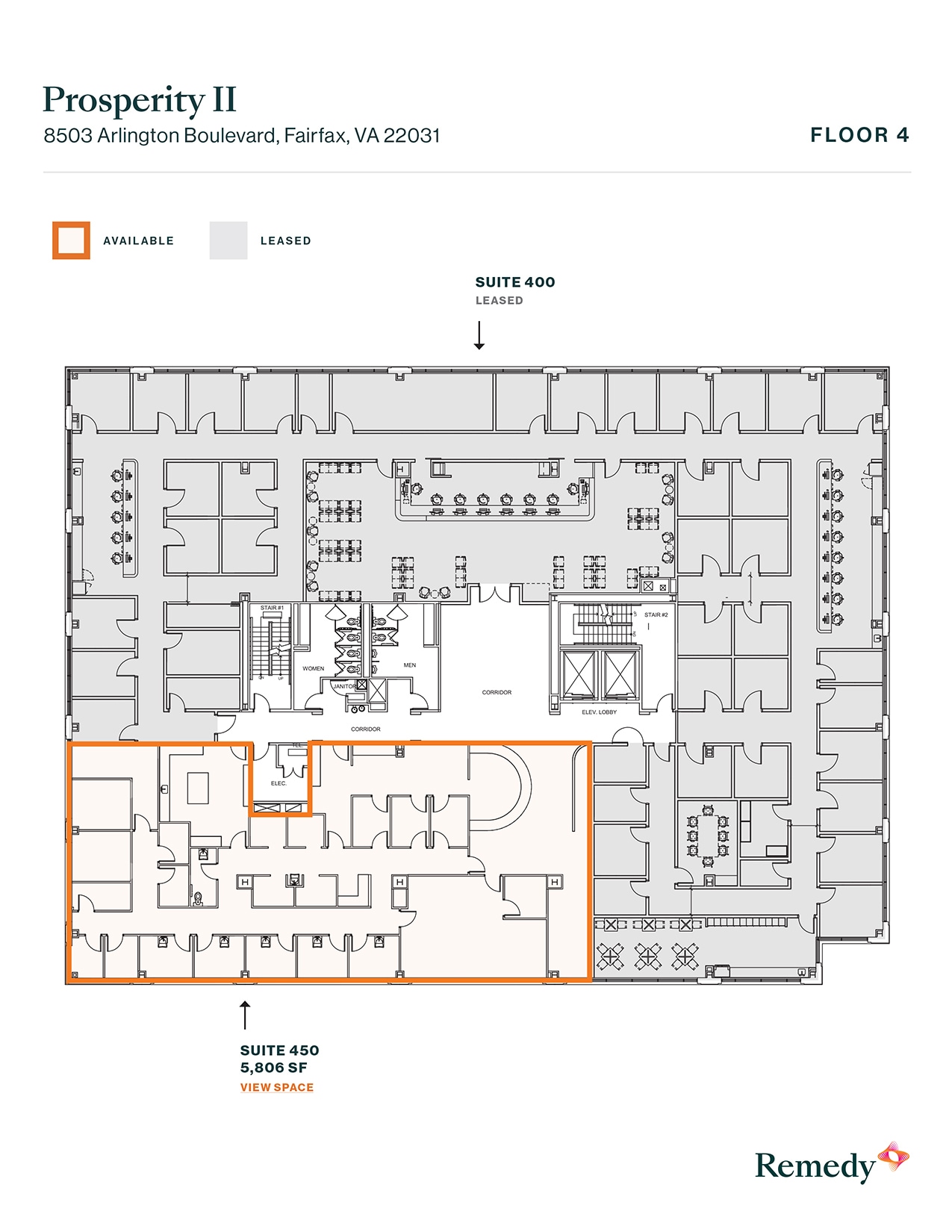 8501 Arlington Blvd, Merrifield, VA à louer Plan d’étage– Image 1 sur 1