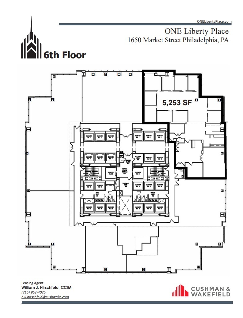 1650 Market St, Philadelphia, PA à louer Plan d’étage– Image 1 sur 1