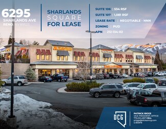 Plus de détails pour 6275 Sharlands Ave, Reno, NV - Bureau à louer