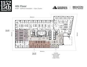 1152 15th St NW, Washington, DC à louer Plan d’étage– Image 1 sur 4