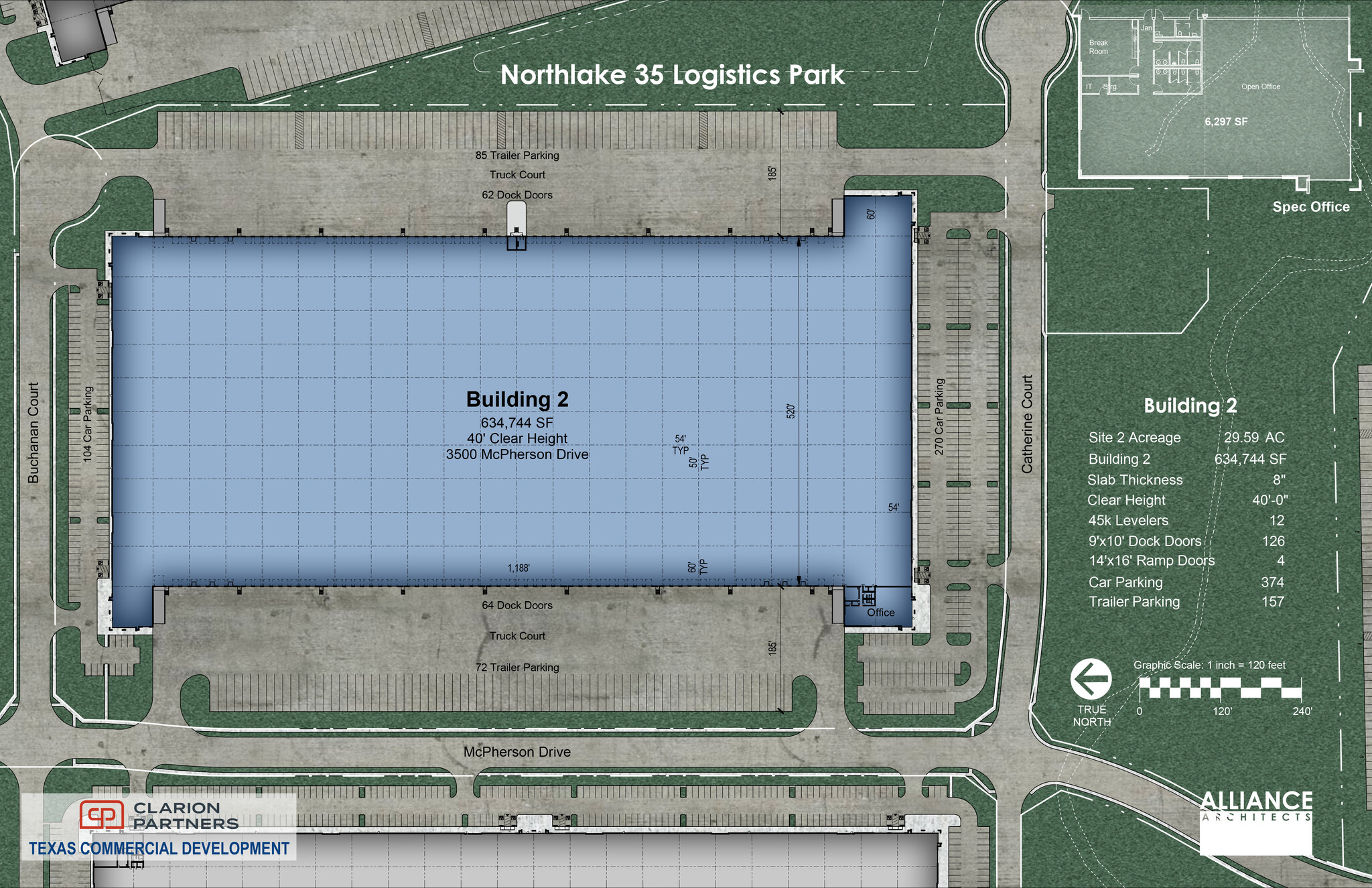 3500 McPherson Dr, Northlake, TX à louer Plan de site– Image 1 sur 1