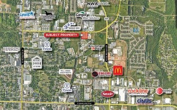 659 E Randall Wobbe Ln, Springdale, AR - Vue aérienne vue de carte