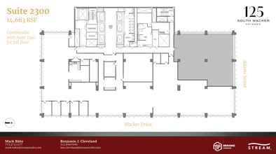 125 S Wacker Dr, Chicago, IL à louer Plan d’étage– Image 1 sur 1