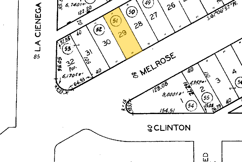 8479 Melrose Ave, West Hollywood, CA à louer - Plan cadastral – Image 2 sur 2