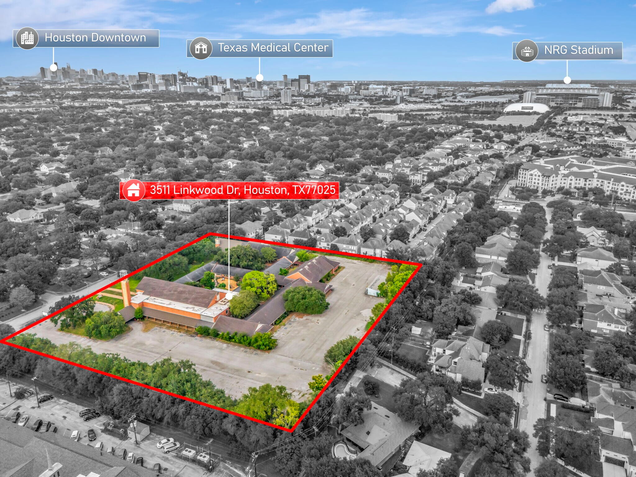 3511 Linkwood Dr, Houston, TX à vendre Aérien– Image 1 sur 68