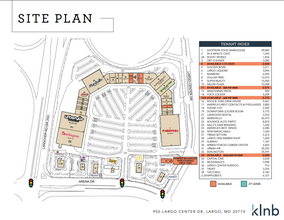 950 Largo Center Dr, Upper Marlboro, MD à louer Plan de site– Image 1 sur 3