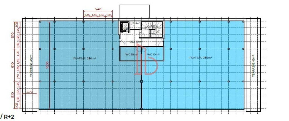 Bureau dans Bruges à louer - Plan d’étage – Image 3 sur 3