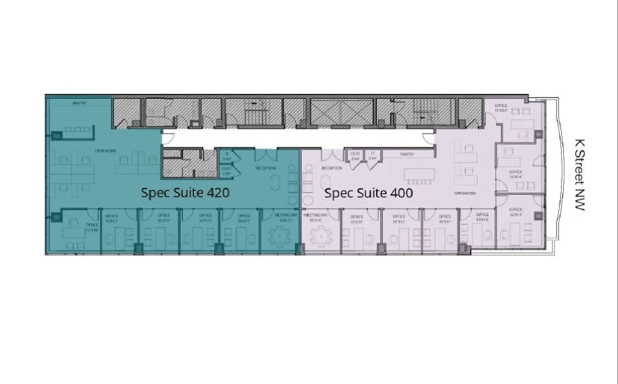 1420 K St NW, Washington, DC à louer Plan d’étage– Image 1 sur 1