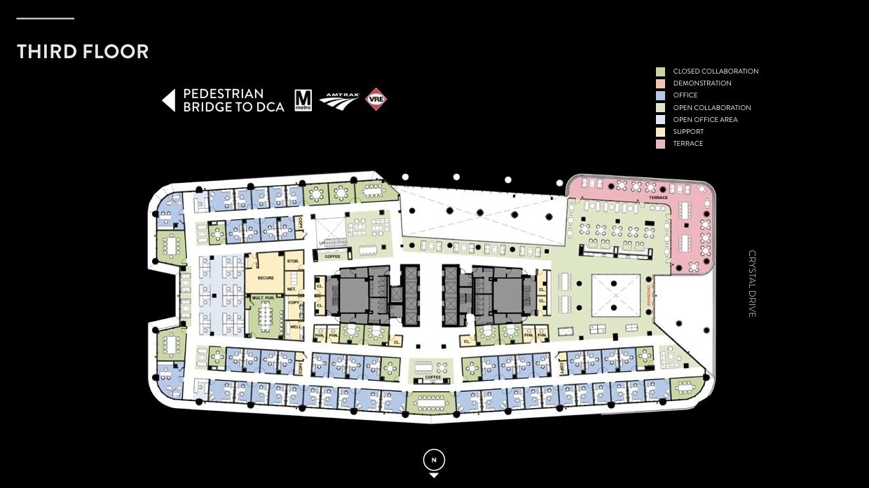 2011 Crystal Dr, Arlington, VA à louer Plan d’étage– Image 1 sur 1