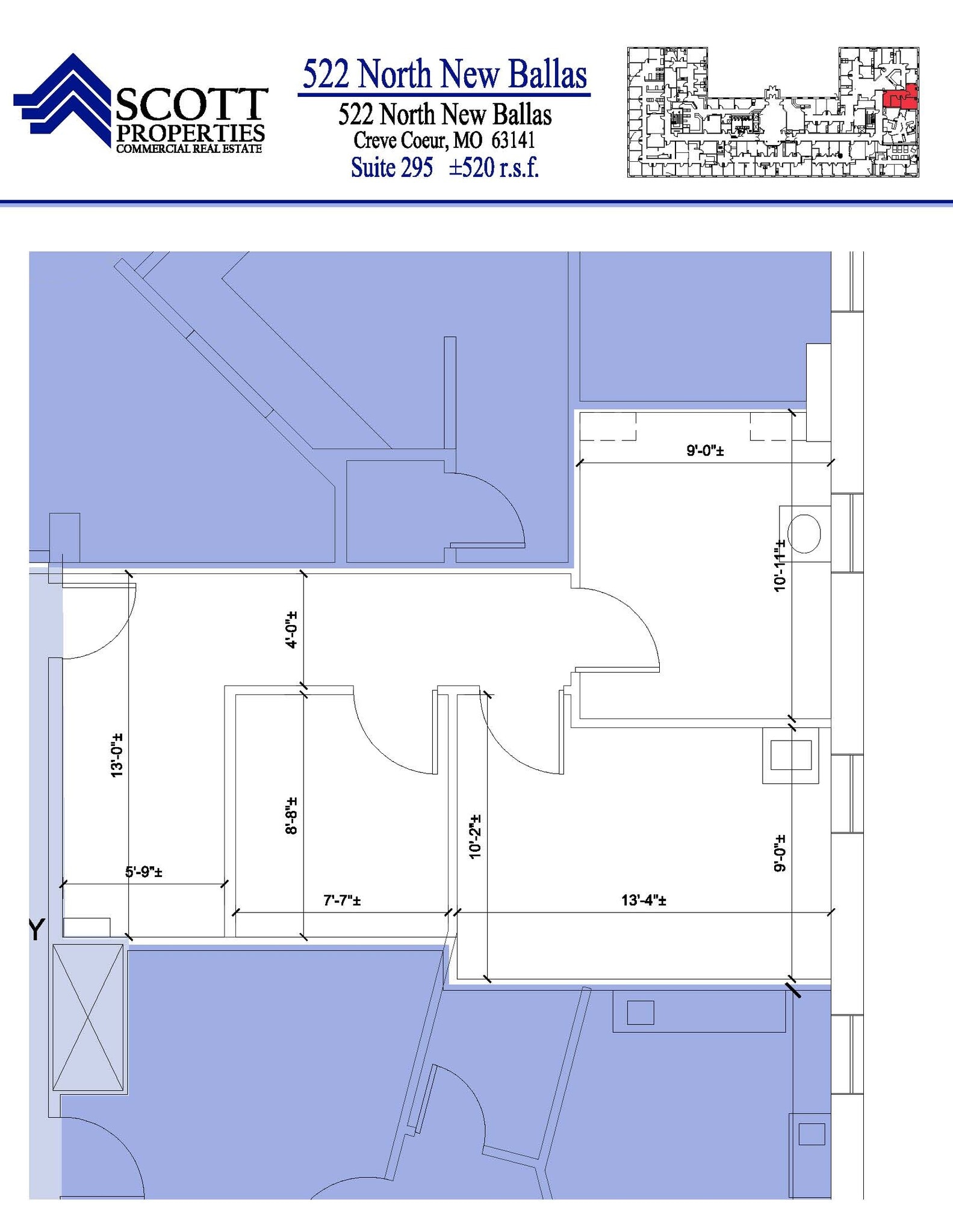 522 N New Ballas Rd, Creve Coeur, MO à louer Photo intérieure– Image 1 sur 1