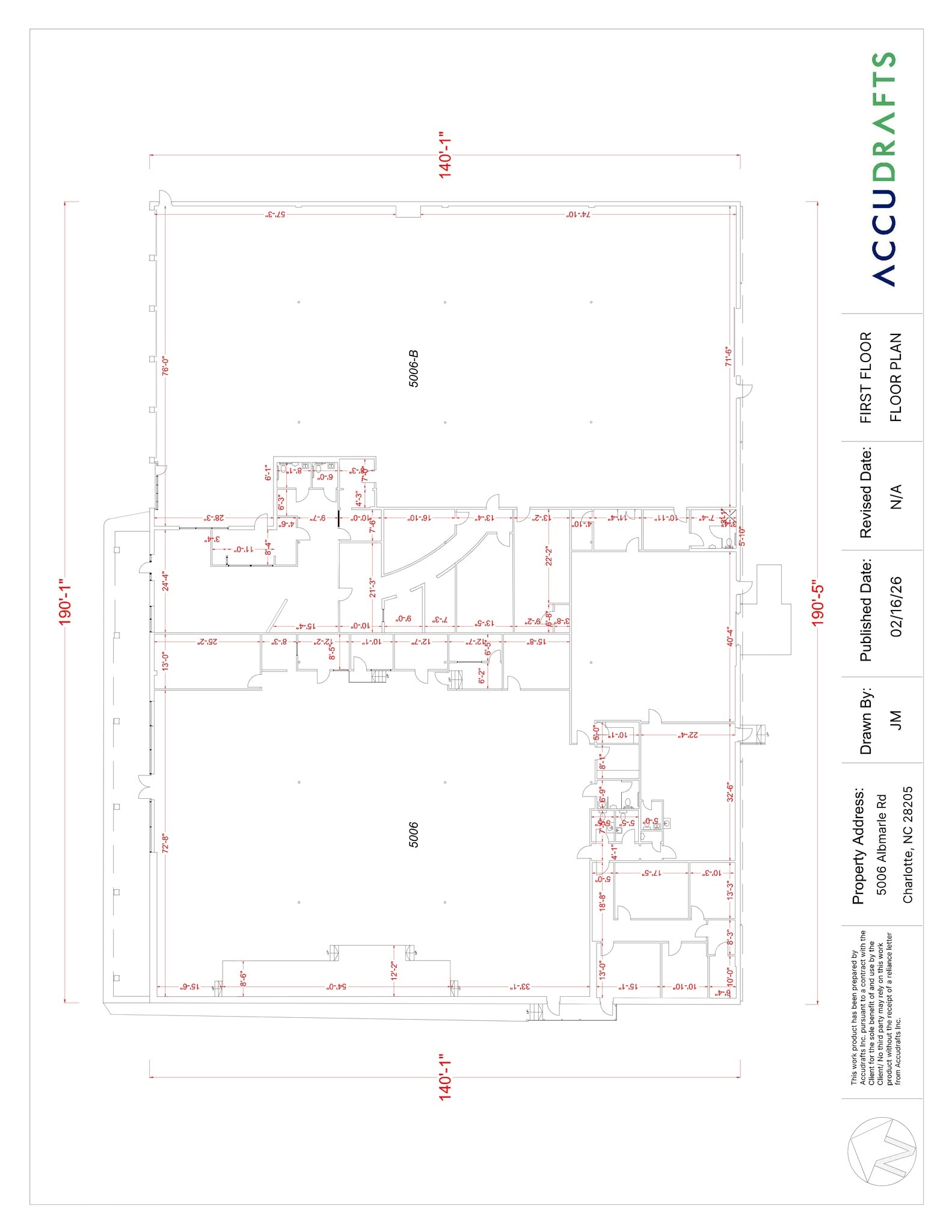5006 Albemarle Rd, Charlotte, NC à louer Plan de site– Image 1 sur 1