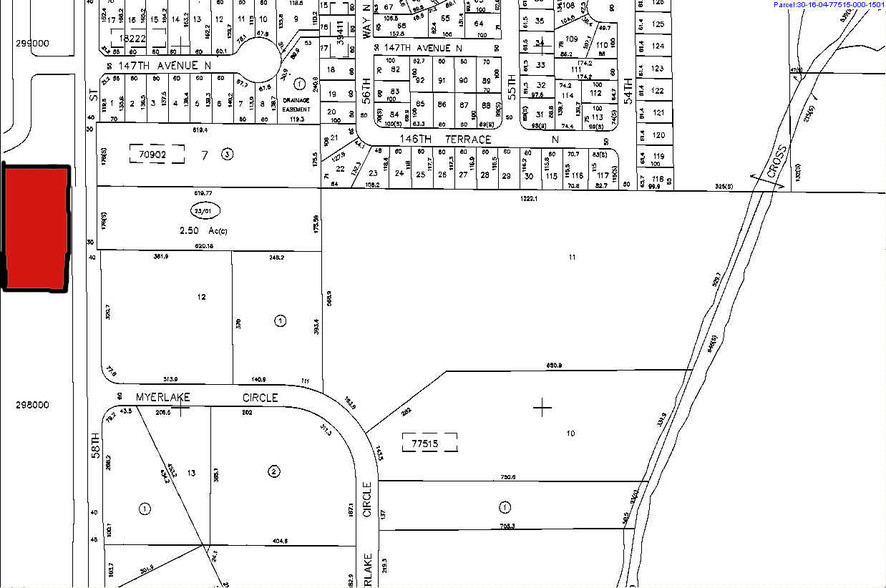 14550 58th St N, Clearwater, FL à vendre - Plan cadastral – Image 2 sur 6