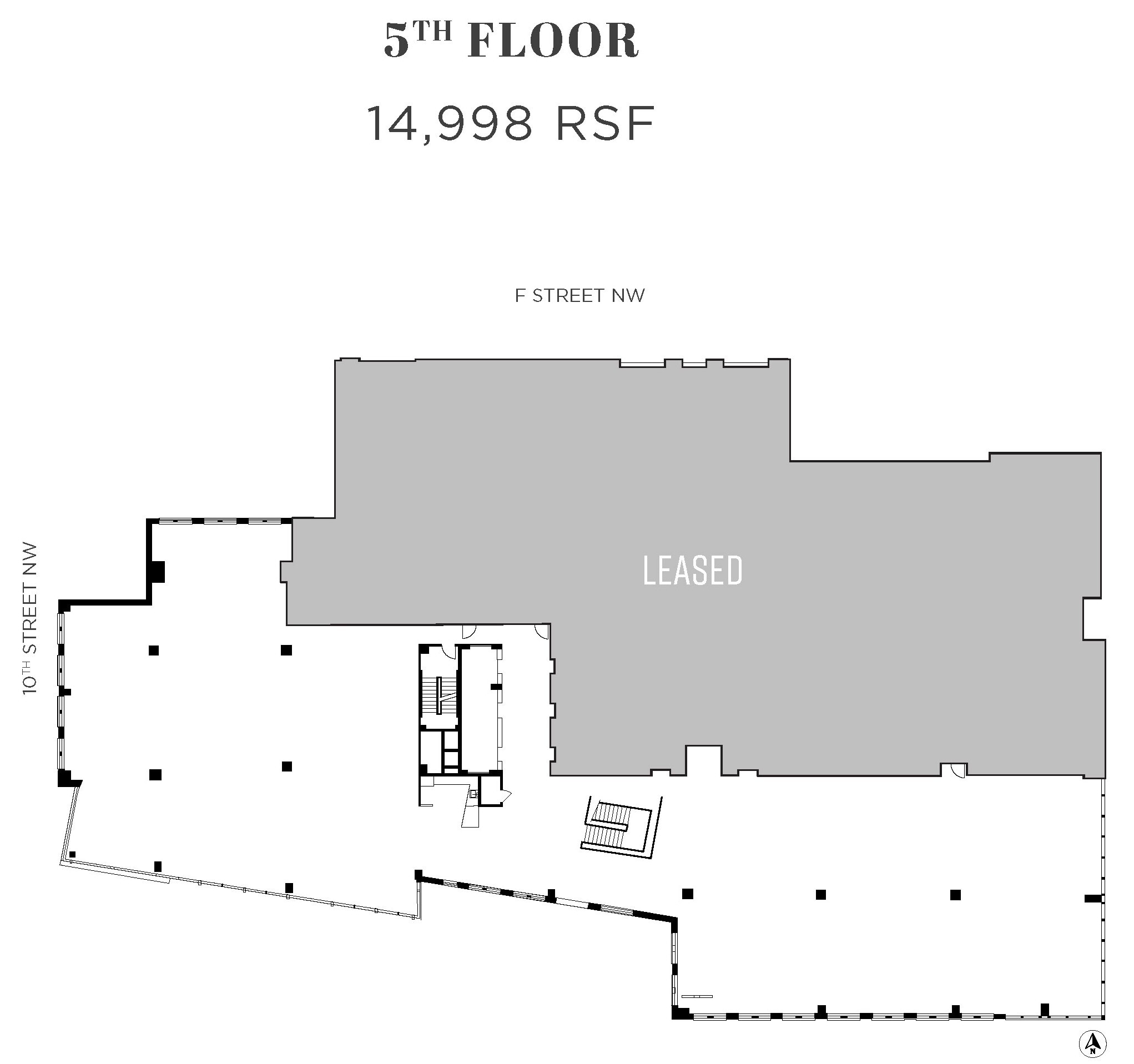 950 F St NW, Washington, DC à louer Plan d’étage– Image 1 sur 1
