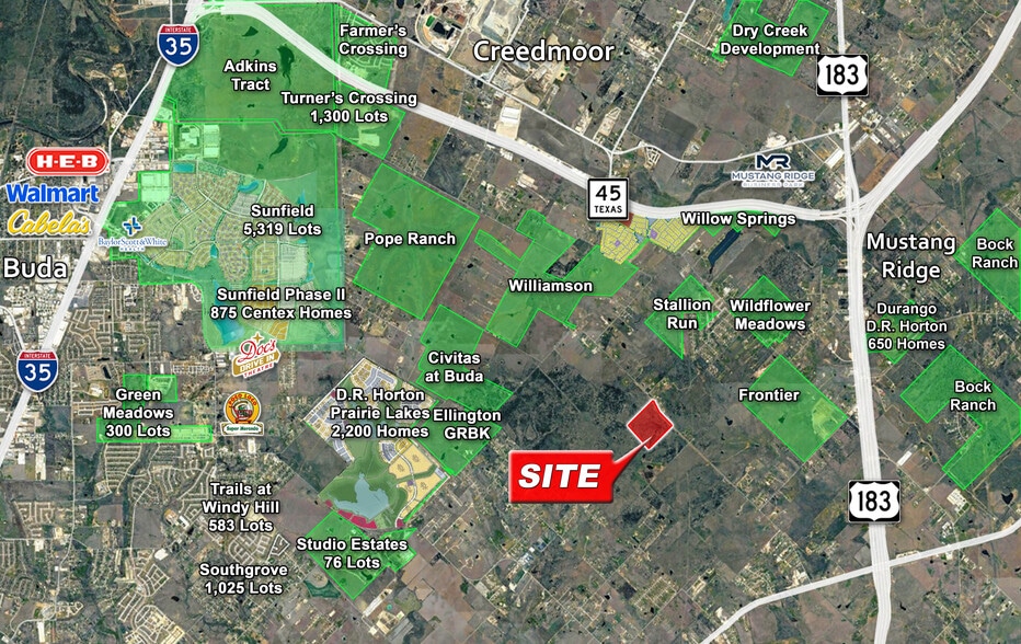 Williamson Road, Creedmoor, TX à vendre - Photo principale – Image 1 sur 2
