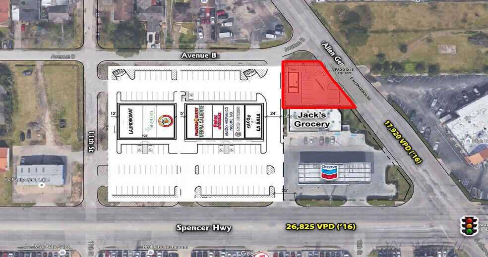 1111 Spencer Hwy, South Houston, TX à vendre - Plan de site – Image 3 sur 3
