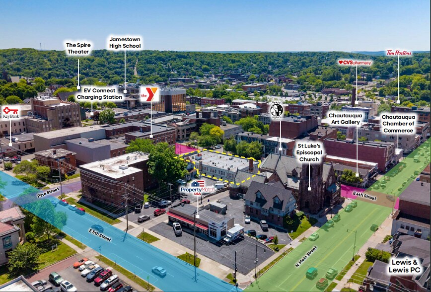 9-25 E 4th St, Jamestown, NY à vendre - Photo de l’immeuble – Image 2 sur 6