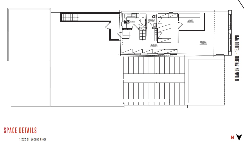1635-1637 N Damen Ave, Chicago, IL à vendre Plan d’étage– Image 1 sur 1