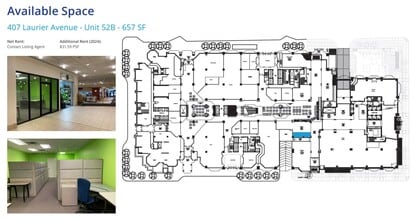 407 Laurier Ave W, Ottawa, ON à louer Plan d’étage– Image 2 sur 2