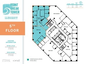 17011 beach Blvd, Huntington Beach, CA à louer Plan d’étage– Image 2 sur 2