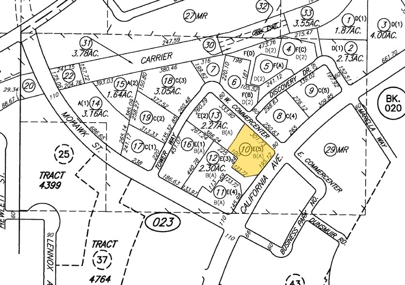 California Ave, Bakersfield, CA à vendre - Plan cadastral – Image 3 sur 3