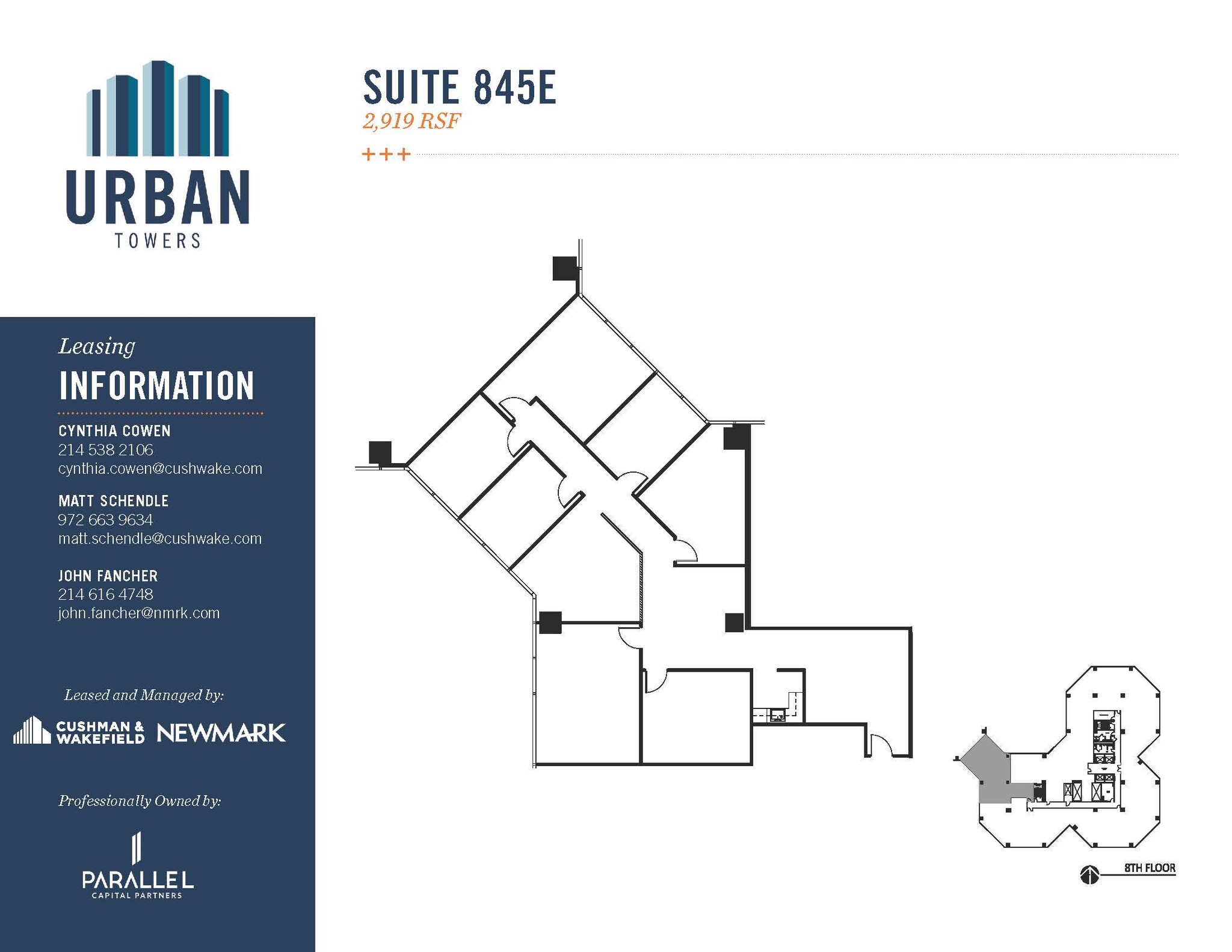 222 W Las Colinas Blvd, Irving, TX à louer Plan d’étage– Image 1 sur 2