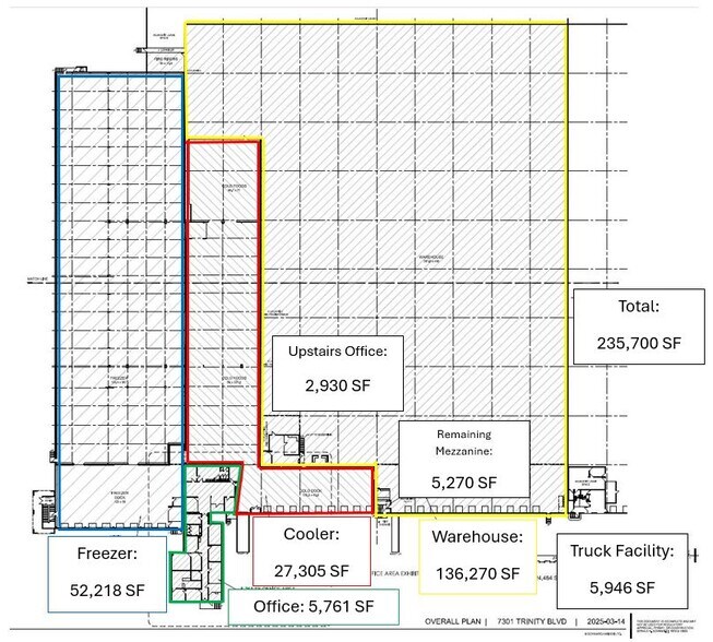 7301 Trinity Blvd, Fort Worth, TX à louer - Plan d’étage – Image 2 sur 8