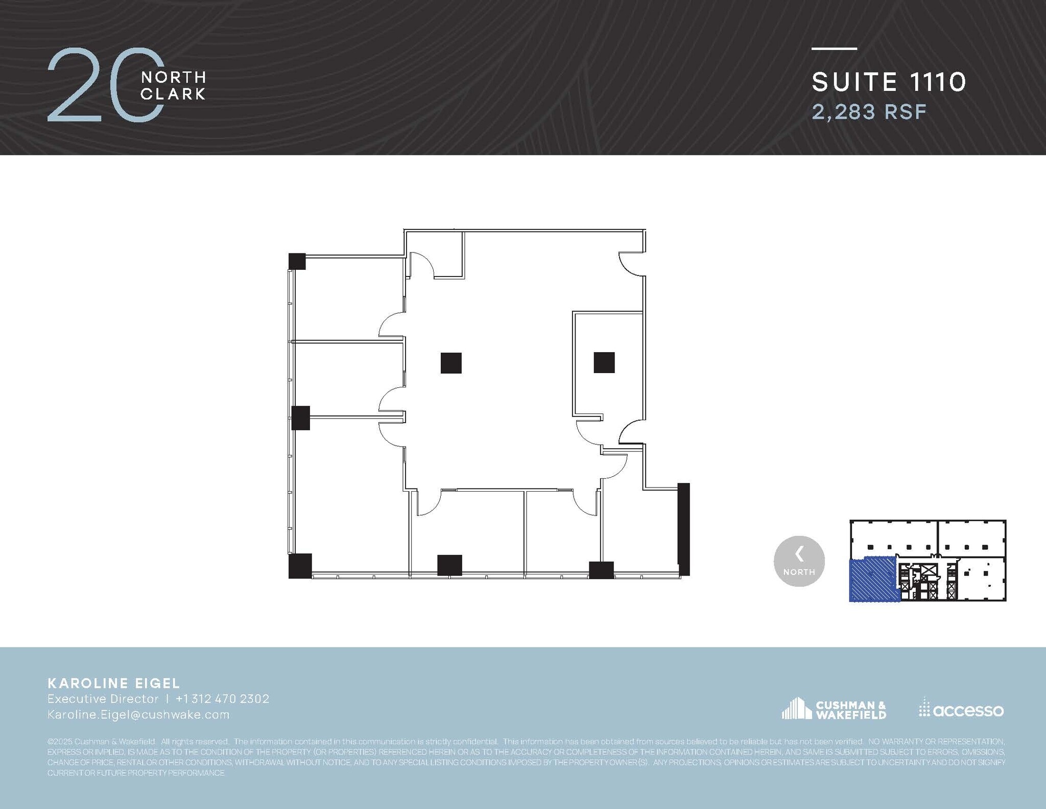 20 N Clark St, Chicago, IL à louer Plan d’étage– Image 1 sur 1