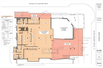 100-139 S Palm Canyon Dr, Palm Springs, CA à louer Plan d’étage– Image 1 sur 2