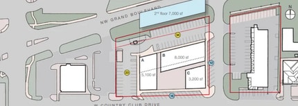 2800 NW Grand Blvd, Oklahoma City, OK à louer Plan de site– Image 1 sur 2