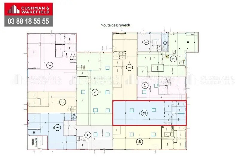 Local d’activités dans Vendenheim à louer Plan d’étage– Image 1 sur 2