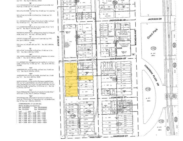 401 S State St, Chicago, IL à louer - Plan cadastral – Image 2 sur 10
