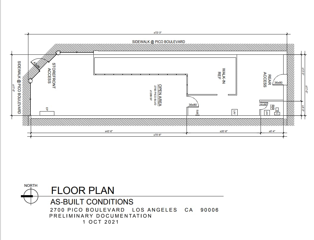 2700-2722 W Pico Blvd, Los Angeles, CA à louer Plan d’étage– Image 1 sur 1
