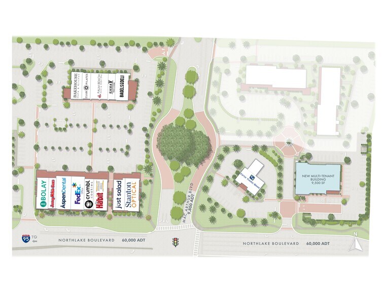 3301-3335 Northlake Blvd, Palm Beach Gdns, Palm Beach Gardens, FL à louer - Plan de site – Image 2 sur 9