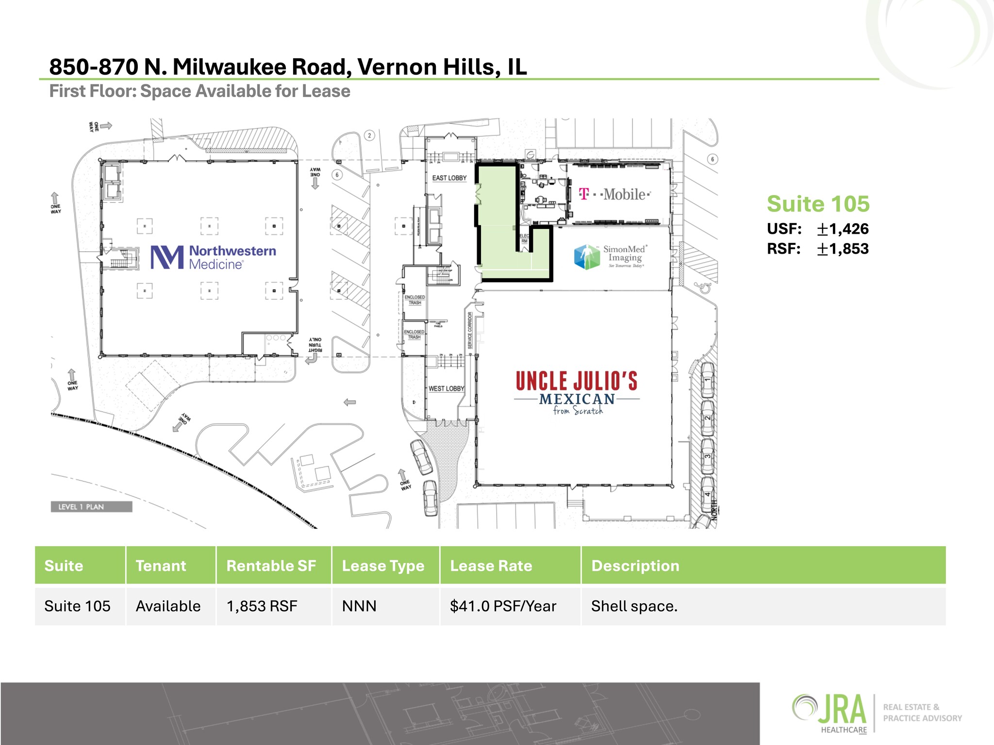850-870 N Milwaukee Ave, Vernon Hills, IL à louer Plan de site– Image 1 sur 9