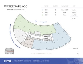 600 New Hampshire Ave NW, Washington, DC à louer Plan d’étage– Image 1 sur 1