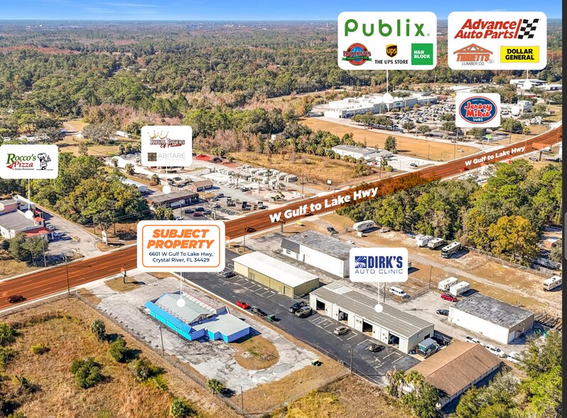6601 W Gulf To Lake Hwy, Crystal River, FL à vendre - Aérien – Image 3 sur 16