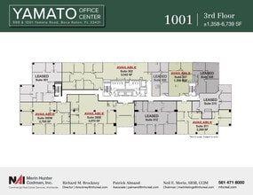 999-1001 W Yamato Rd, Boca Raton, FL à louer Plan d’étage– Image 2 sur 2