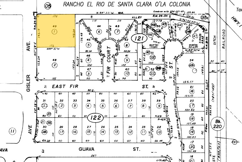 1700 Gisler Ave, Oxnard, CA à vendre - Plan cadastral – Image 3 sur 8