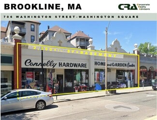 Plus de détails pour 706 Washington St, Brookline, MA - Local commercial à louer