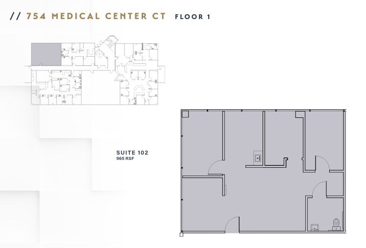 752 Medical Center Ct, Chula Vista, CA à louer Plan d’étage– Image 1 sur 1
