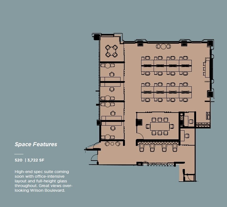 4401 Wilson Blvd, Arlington, VA à louer Plan d’étage– Image 1 sur 1
