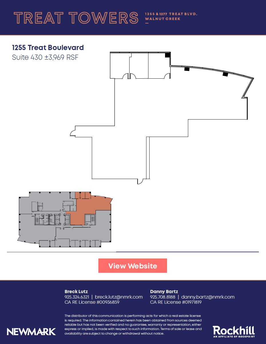 1255 Treat Blvd, Walnut Creek, CA à louer Photo de l’immeuble– Image 1 sur 1