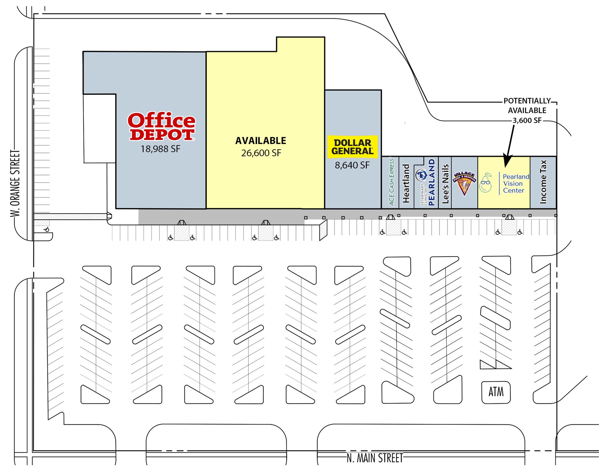 2004-2032 N Main St, Pearland, TX à louer Plan de site– Image 1 sur 1