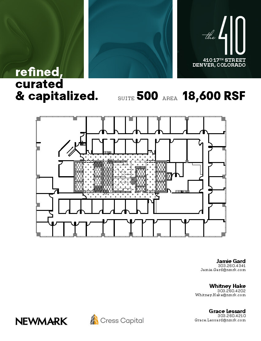 410 17th St, Denver, CO à louer Plan d’étage– Image 1 sur 1