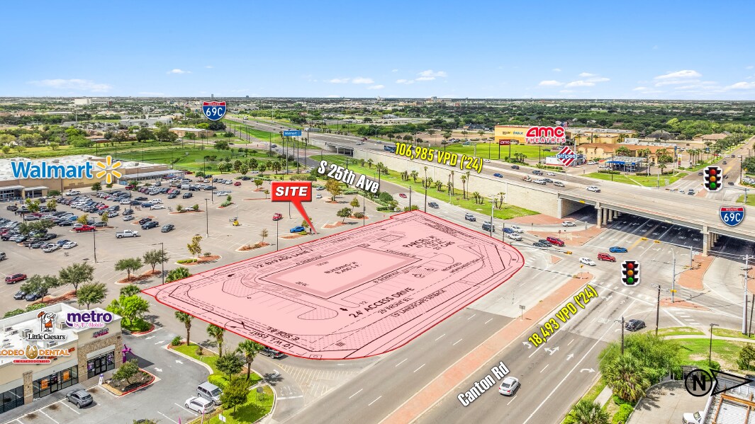 Highway 281 & Canton Rd, Edinburg, TX à louer Aérien– Image 1 sur 6