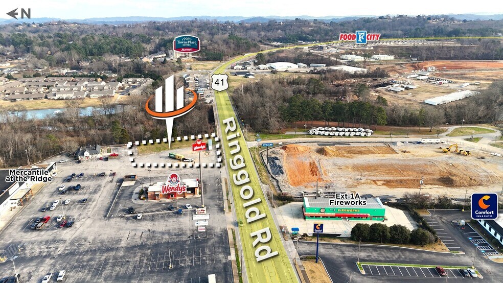 6731 Ringgold Rd, East Ridge, TN à vendre - Photo de l’immeuble – Image 2 sur 4