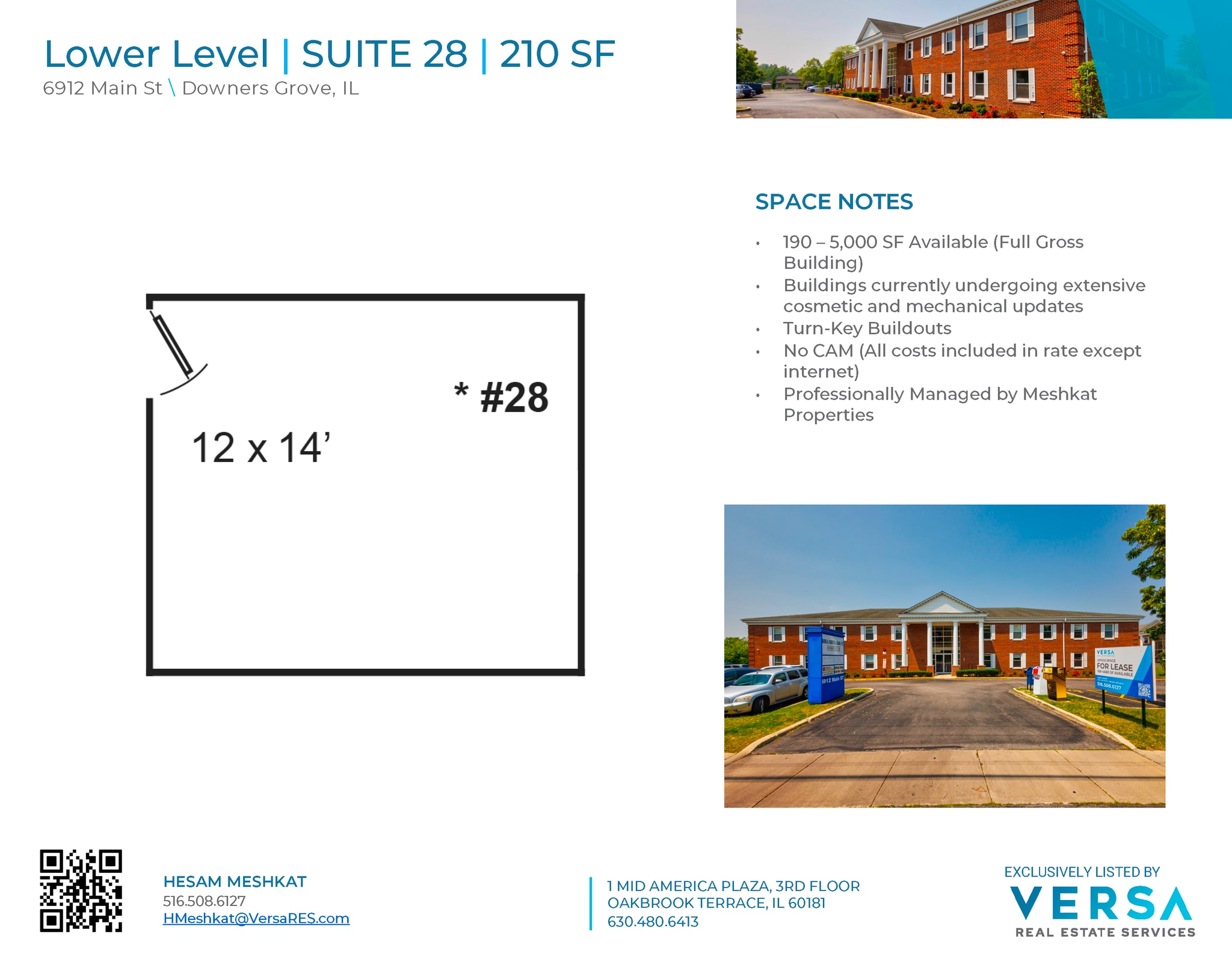 6912 Main St, Downers Grove, IL à louer Plan d’étage– Image 1 sur 1