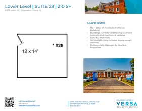 6912 Main St, Downers Grove, IL à louer Plan d’étage– Image 1 sur 1